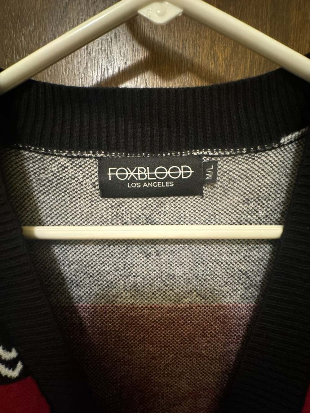Krampus Cardigan Sweater - Foxblood - Picture 2 of 5